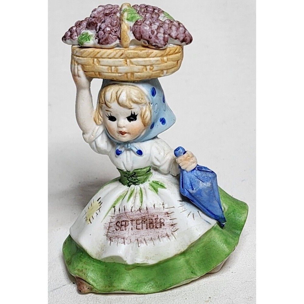 George Z. Lefton Girl of the Month Figurine September Birthday Vintage